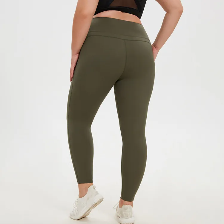 Women Plus Size High Waist Hip Tight Sports Yoga Pants