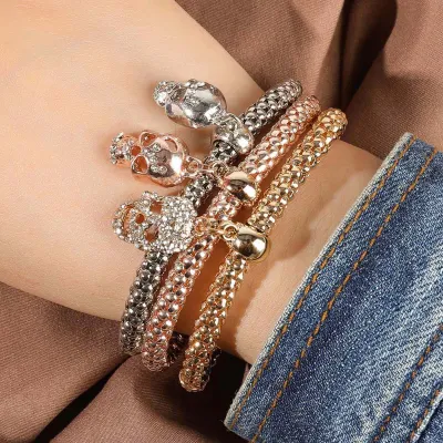 Women Fashion Creative Life Tree Diamond Pendant Bracelet