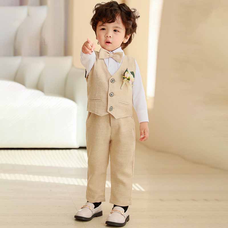 Wholesale Kids Toddler Boys Fashion Casual Party Solid Color