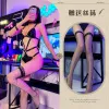 Leather Suit Chain Net Socks
