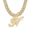 Gold Letter Necklace H