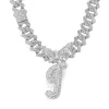 Silver Alphabet Necklace J