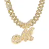 Gold Letter Necklace M