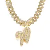 Gold Letter Necklace W