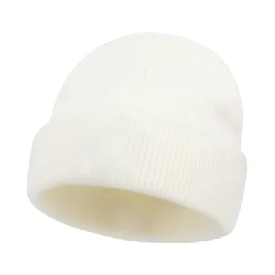 Autumn Winter Simple Solid Color Warm Knitted Parent-Child Hat