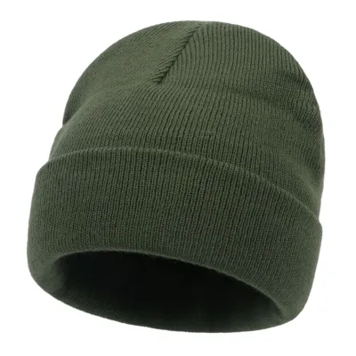 Autumn Winter Simple Solid Color Warm Knitted Parent-Child Hat