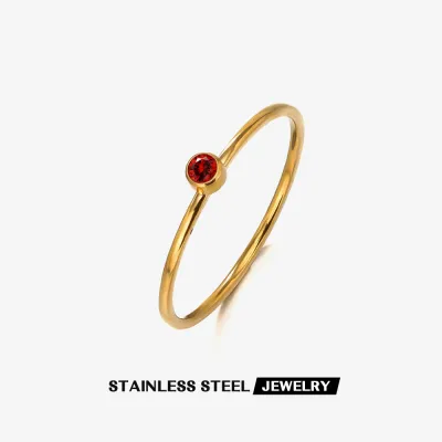 Fashion Simple Geometric Stainless Steel Ring