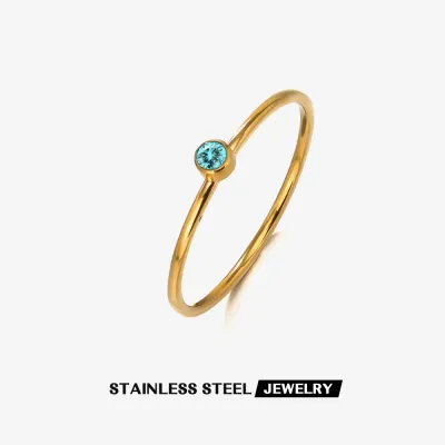 Fashion Simple Geometric Stainless Steel Ring