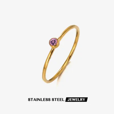 Fashion Simple Geometric Stainless Steel Ring