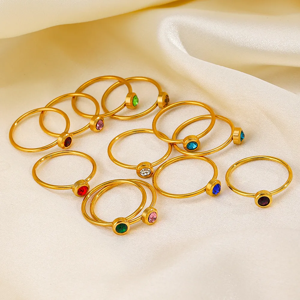 Fashion Simple Geometric Stainless Steel Ring