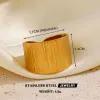Gold Wide Face Ring