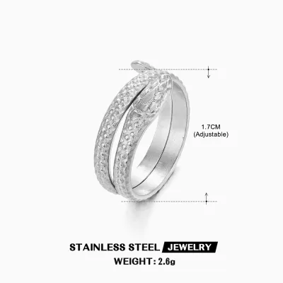 Fashion Geometric Hollow Stainless Steel Ring