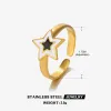 Five-Pointed Star Ring-ZN332G