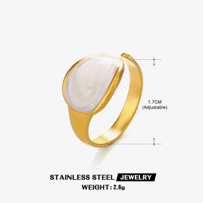 Fashion Stainless Steel Geometric Ring for Women