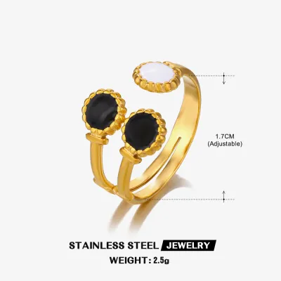 Fashion Stainless Steel Geometric Ring for Women