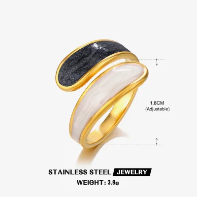 Fashion Stainless Steel Geometric Ring for Women