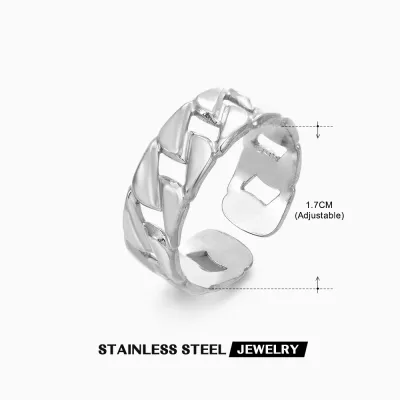Fashion Simple Irregular Geometric Stainless Steel Ring