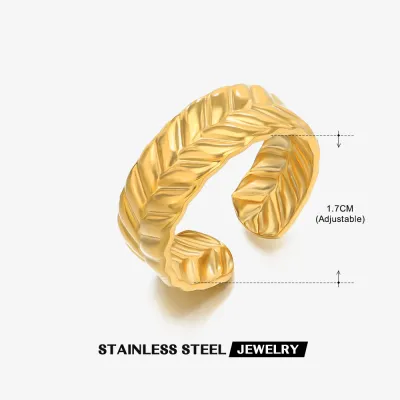Fashion Simple Irregular Geometric Stainless Steel Ring