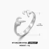 Steel Love Ring-ZN033S