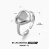 Steel Love Ring-ZN034S