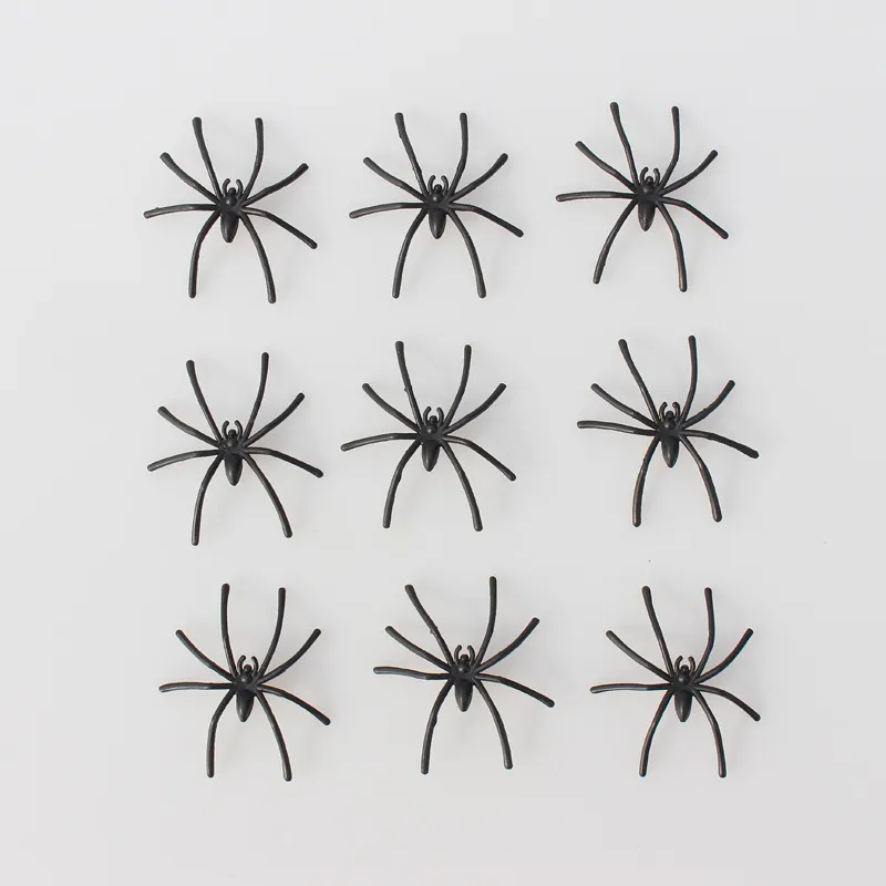 European Style Halloween Party Black Small Spider Decoration Props Plastic
