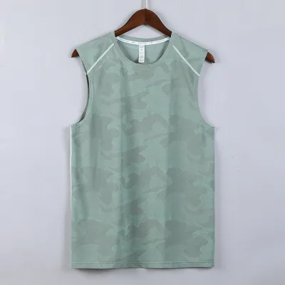 Men's Casual Quick Dry Camouflage Plus Size Sports Tank Top