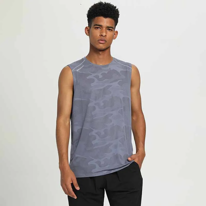Men's Casual Quick Dry Camouflage Plus Size Sports Tank Top