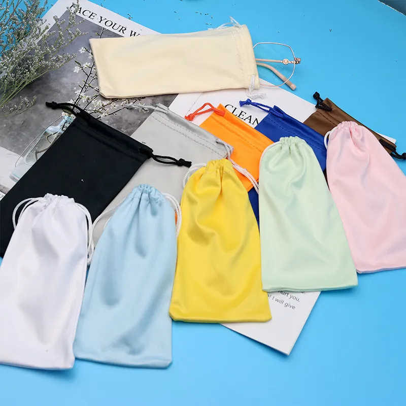 Portable Superfine Fiber Sunglasses Storage Bag for Frame Glasses 18*9CM