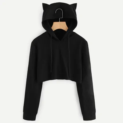 Autumn Winter Women Solid Color Long Sleeve Loose Hoodies