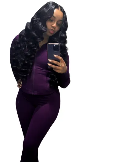 Women Casual Solid Color Round Neck Tight Long Sleeve Top Flared Pants Two-Piece Set
