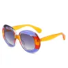 Purple Orange Frame Double Gray Slice