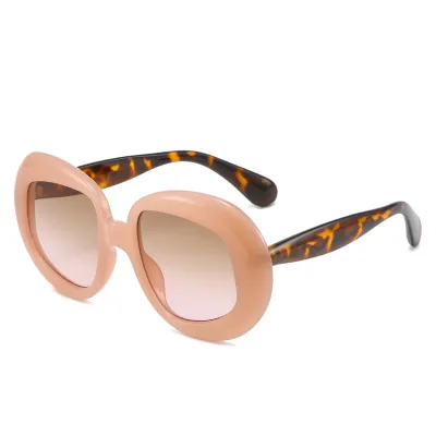 Women Simple Fashion Oval Irregular PC Sunglasses