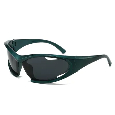 Simple Y2K Shaped Hollow Cat Eye Sunglasses
