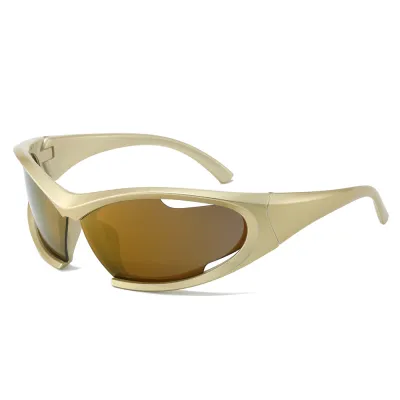 Simple Y2K Shaped Hollow Cat Eye Sunglasses