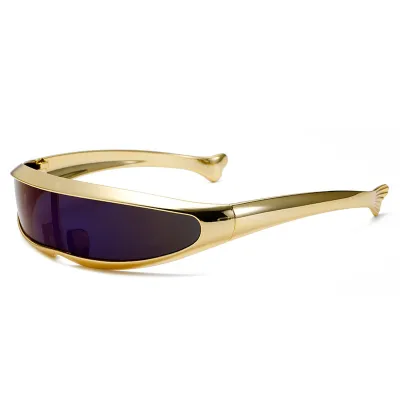 Simple Fashion Punk Style Siaman Laser Sunglasses