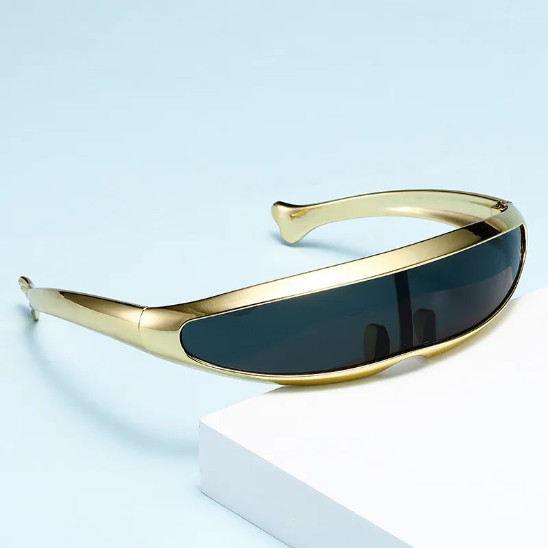 Simple Fashion Punk Style Siaman Laser Sunglasses