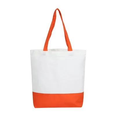 Large Capacity Multicolor Stitching Canvas Tote Bag Shoulder Bag