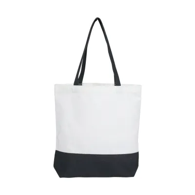 Large Capacity Multicolor Stitching Canvas Tote Bag Shoulder Bag