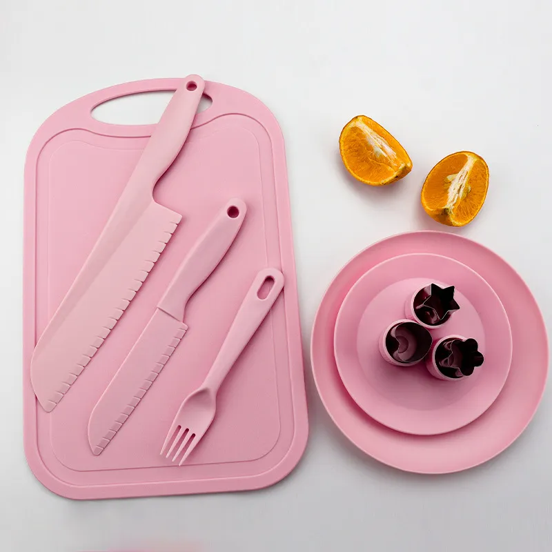 Children Kindergarten Early Education Tableware Plastic Safety Knife Set