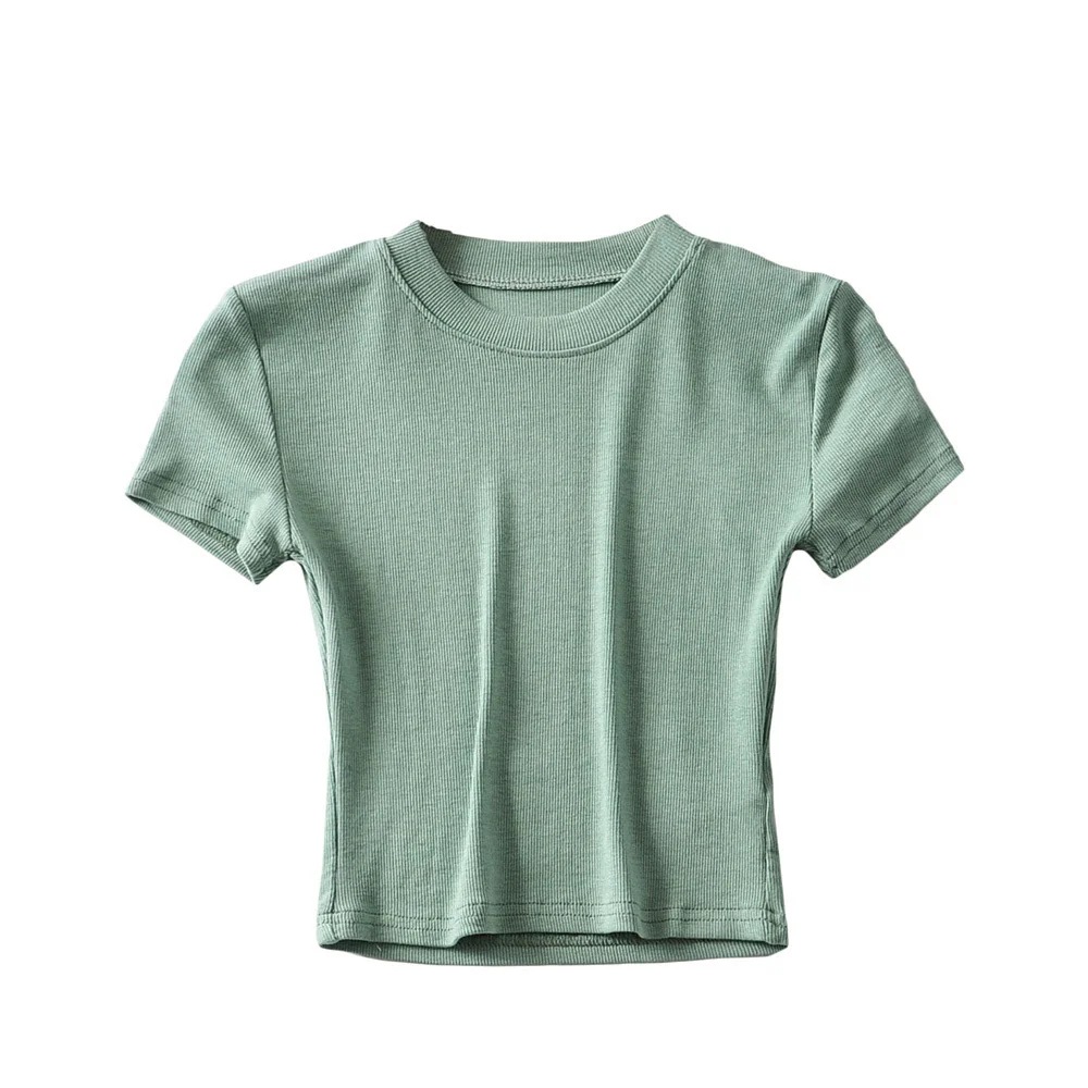 KOLOR｜SHORT-SLEEVED ROUND NECK T-SHIRTS (23SCM-T04203 - Ymosrh Men T Shirts, Summer Solid Tee Tops Round Neck Short