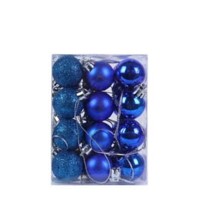 3Cm Christmas Tree Glitter Powder Plastic Color Ball Pendant Decoration