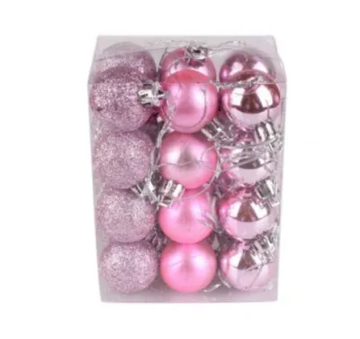 3Cm Christmas Tree Glitter Powder Plastic Color Ball Pendant Decoration