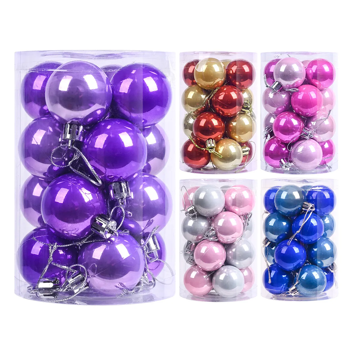 Christmas Decorative Plastic Tree Ball Pendant