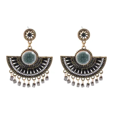 Women Fashion Bohemian Ethnic Tassel Earrings