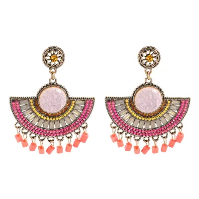 Women Fashion Bohemian Ethnic Tassel Earrings