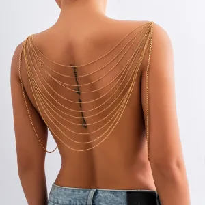 Women Fashion Sexy U-Shaped Tassel Body Chain