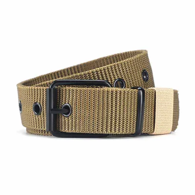 Men's Fashion Casual Square Pin Buckle Canvas Belt