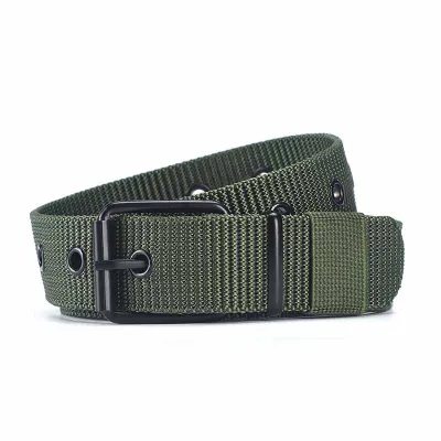 Men's Fashion Casual Square Pin Buckle Canvas Belt