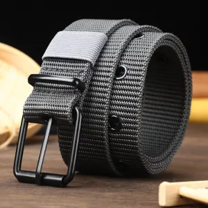 Men's Fashion Casual Square Pin Buckle Canvas Belt