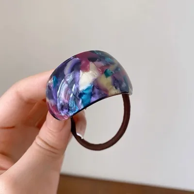 Women Fashion Curved Acetate Traceless Hair Rope